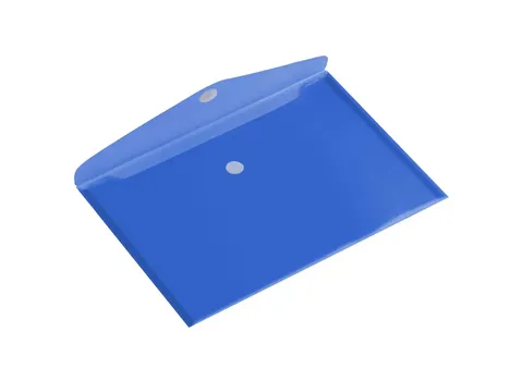 Enveloptas Europel A5 250x180mm dwars transparant blauw