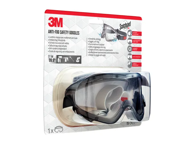 Ruimzichtbril 3M anti-fog Safety krasbestendig