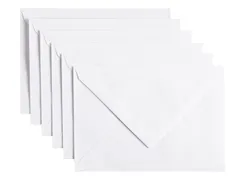 Envelop Papicolor C6 114x162mm kraft wit pak à 6 stuks