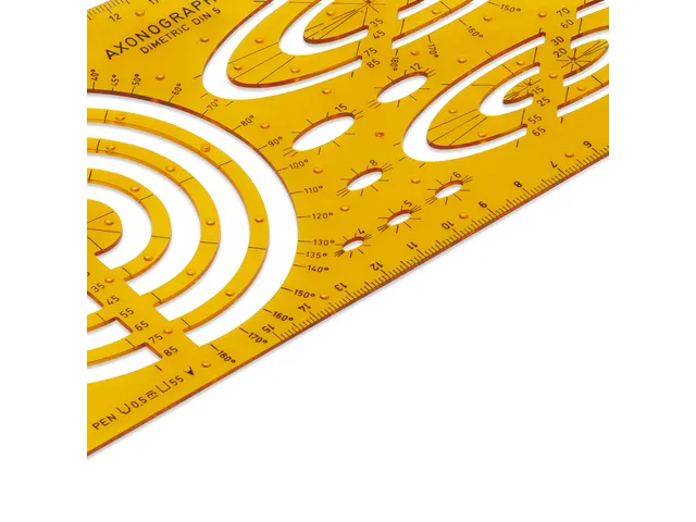 Tekensjabloon Aristo axonograph II 270x110x1mm