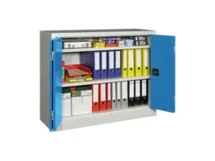 Ruime Vouwdeurkast 1000x1200x400mm 2legborden Ral7035 Front Ral5012