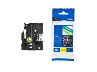 Labeltape Brother P-touch TZe-365 standaard 36mm wit op zwart - 3