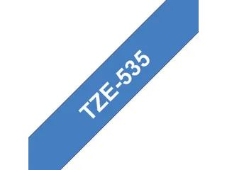 Labeltape Brother P-touch TZe-535 standaard 12mm wit op blauw - 2