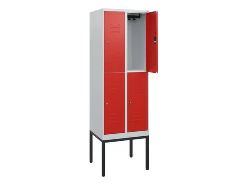 dubbeldekse locker,HxBxD 1950x600x500mm,2x2vak.,vak B 300mm