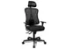 Siège Bureau Pivotant Assise Noir Dossier Maille Noir