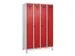 locker voor scheiding van kleding,HxBxD 1950x1200x500mm,4vak
