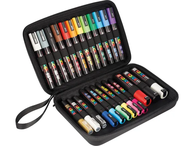 Paintmarker In Luxe Koffer, 24 Stuks, Assorti