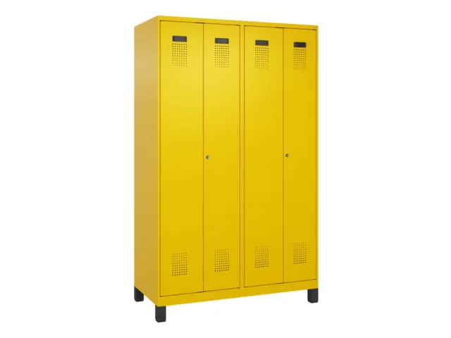 locker voor scheiding van kleding,HxBxD 1950x1200x500mm,4vak