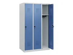 schoollocker,HxBxD 1530x900x500mm,3vak,vak B 300mm,draaigrendel