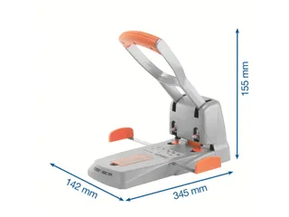 Perforator Rapid HDC150 metaal 2-gaats 150vel zilver - 2