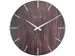 Horloge murale NeXtime 'Edge-Wood-Dome' Ø35cm plastique marron