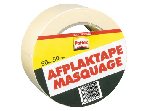 Afplaktape Pattex 50mmx50m creme