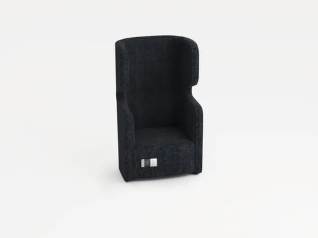 Fauteuil 1-Zits Geluidabsorberend Stof Donkergrijs 1330x860x760mm