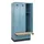 locker met bank,HxBxD 1950x900x815mm,3vak,vak B 300mm,cilinderslot