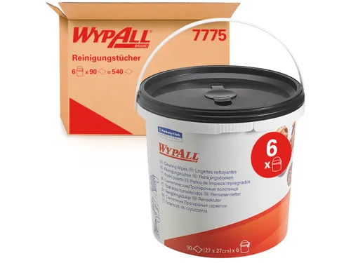 Reinigingsdoek WypAll 7775 27x27cm 90vel per emmer groen