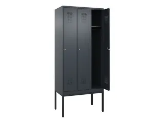 locker,HxBxD 2120x900x500mm,3vak,vak B 300mm,cil.-slot,voetonderstel - 1