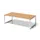 vergadertafel/directiebureau,HxBxD 740x2400x1200mm,rechthoekig