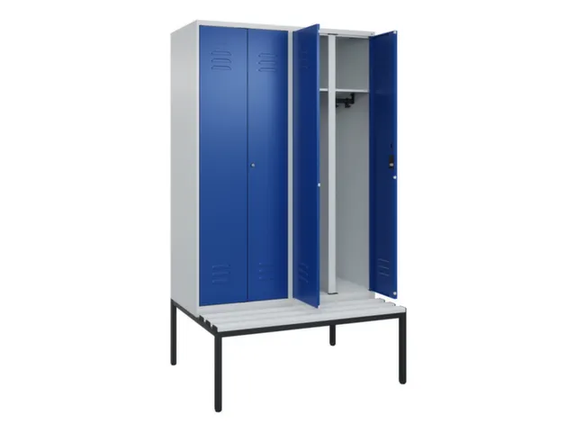 locker voor scheiding van kleding,HxBxD 2120x1200x815mm,4vak
