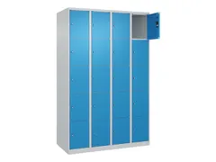 lockerkast,HxBxD 1850x1200x500mm,4x5vakken,vak B 300mm,cil.-slot
