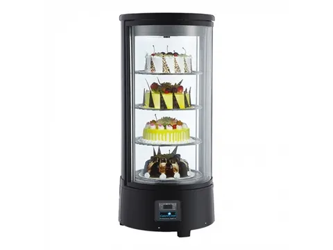 CaterCool Gebaksvitrine Zwart toren 72 liter
