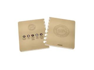 Schrift Adoc BIO A5 ruit 5x5mm 144 pagina's 90gr kraft - 1