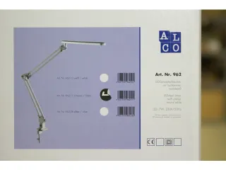 Bureaulamp Alco zwart LED met klem 230V 7w 50cm - 3