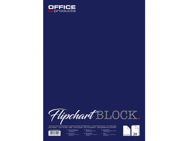 Papier Pour Tableau De Conférence, 58,5 X 81 Cm, Quadrillé, 20 Feuil
