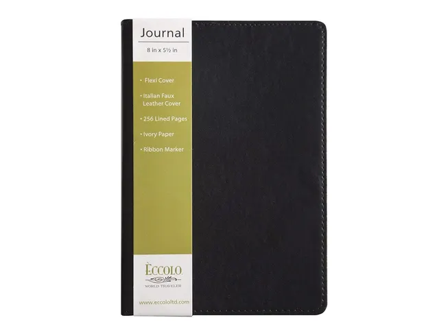 Notitieboek Èccolo Simple Black lijn ca.15x20cm 80gr. 256 pag.