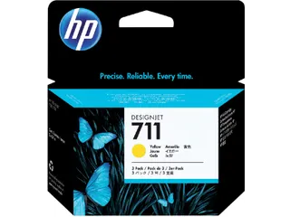 HP 711 Inktcartridge CZ136A Geel High Capacity Origineel - 1
