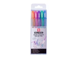 Gelschrijver Sakura Gelly Roll 0.7mm Silver Shadow 5 stuks