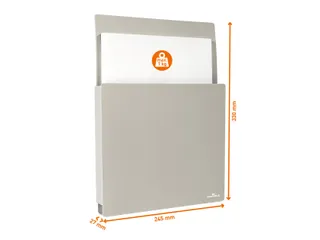 Documenthouder PP Info Box A4 zelfklevend grijs - 6
