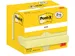 Post-It Notes, 100 feuilles, ft 38 x 51 mm, jaune, 8 + 4 GRATUIT