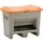 strooigoedbak,200l,HxBxD 690x890x600mm,GVK,grijs,deksel oranje