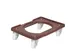 Châssis pour distributeur ingrédients plastique marron 4 roulettes