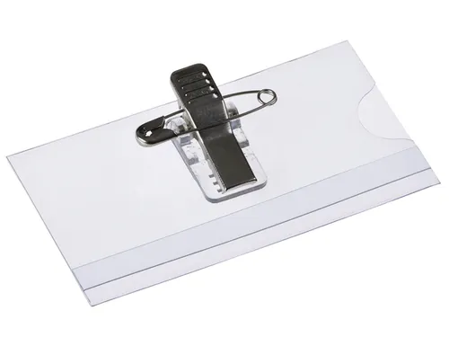 Badge Met Clip En Speld 40x75mm