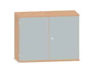 Kantoorkast 770x1000x430mm Romp Beuken Decor Front Lichtgrijs - 1