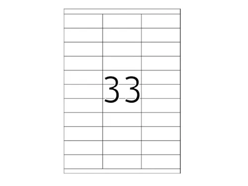 Xerox Multi-use Labels wit permanent 25x70mm 003R97410 3300 stuks