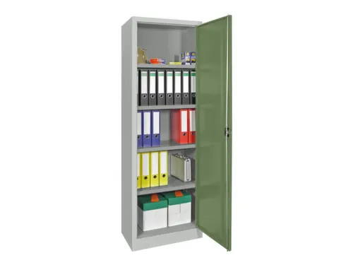universele kast,HxBxD 1950x640x400mm,RAL7035,front RAL6011