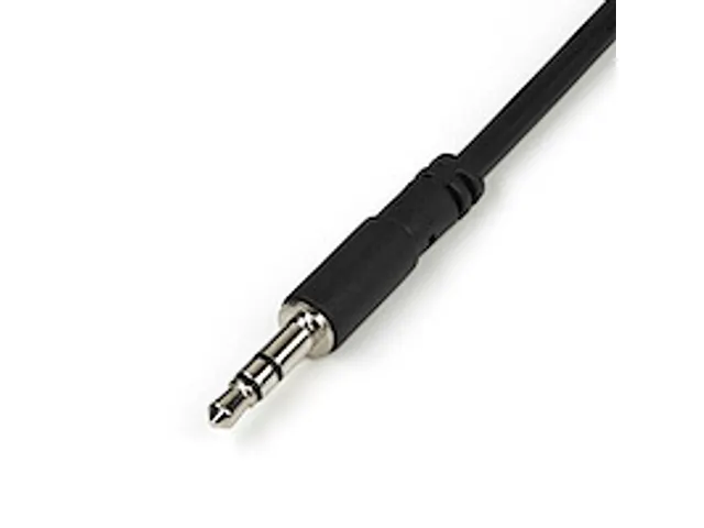 Slim Stereo Splitterkabel Y-adapter 3,5mm M naar 2x 3,5mm F