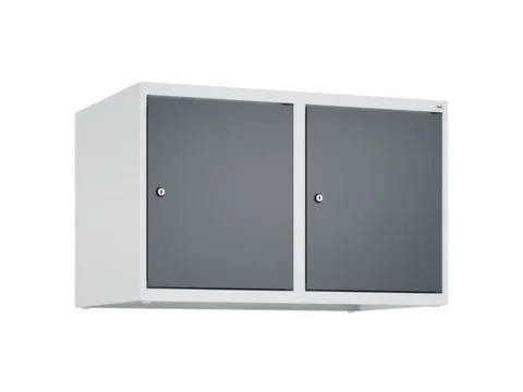 opzetkast,v. locker,2vak.,vak B 400mm,HxBxD 500x800x500mm,vleugeldeur