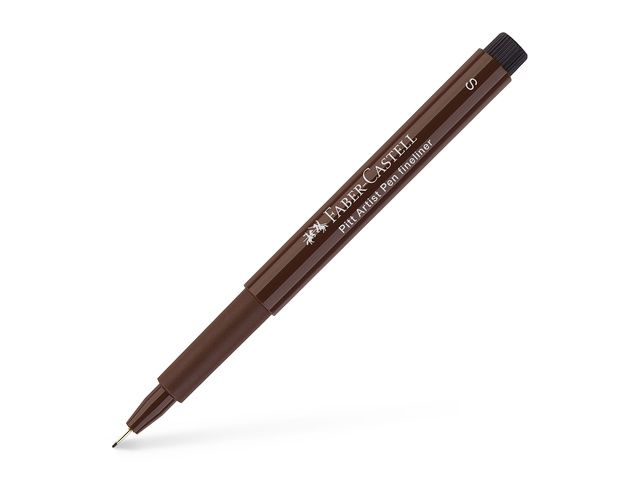 Tekenstift Fc Pitt Artist Pen Extra Fijn Sepia | FaberCastellShop.nl