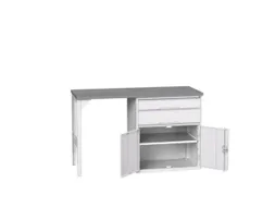 werkbank,HxBxD 930x1500x600mm,linoleumblad,2voeten/1container