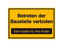 aanwijzingsbord,Betreden van de bouwplaats verboden,aluminium gemerkt