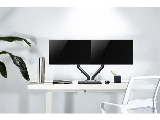 Monitorarm FPMAD650D 2 schermen tot 27 inch Zwart