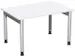 In hoogte verstelbaar bureau,HxBxD 680-820x1200x800mm,blad wit