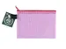 etui A6 PVC-vrij rood transparant met ritssluiting