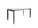 Bureau Linesto N4 hoogte instelbaar 160x80cm blad Krijtwit, poot Zwart