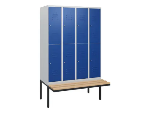 Dubbeldekse dekenkist,HxBxD 1950x1200x815mm,4x2vak.,vak B 300mm
