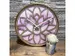 Wandklok Nextime dia 40cm Roze Hout Lotus