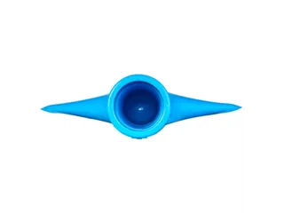 Hygiëne flexibel spatelblad Blauw met steelaansluiting 220mm - 3